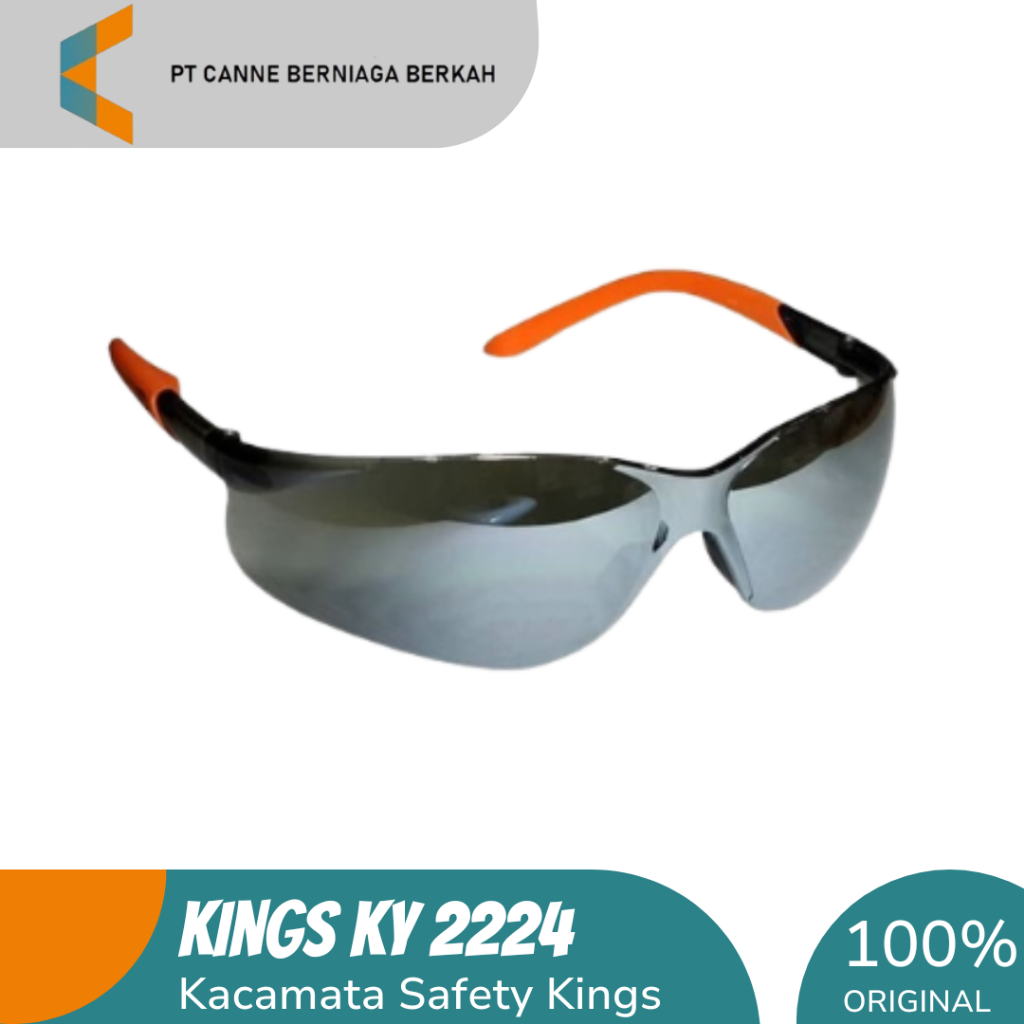 Kings KY 2224 Kacamata Safety Smoke Mirror