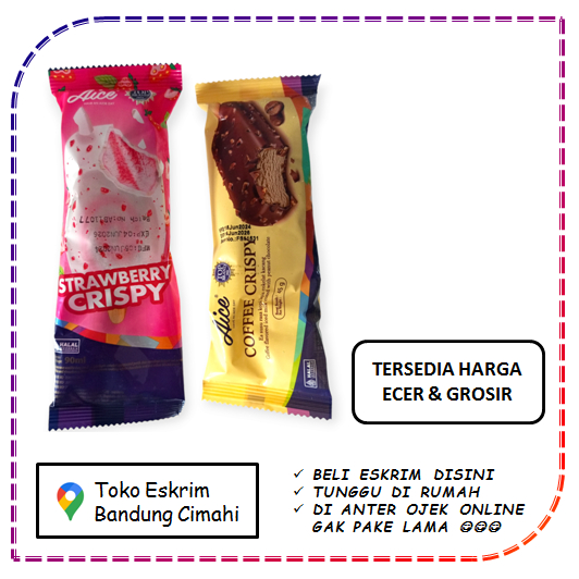 

Es Krim Ice Cream Eskrim Aice Coffe Strawberry Crispy Bandung Cimahi