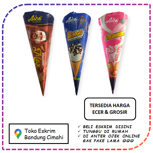 

Es Krim Ice Cream Eskrim Aice Cone Corong Choco Melt Berry Max Cornetto Bandung Cimahi