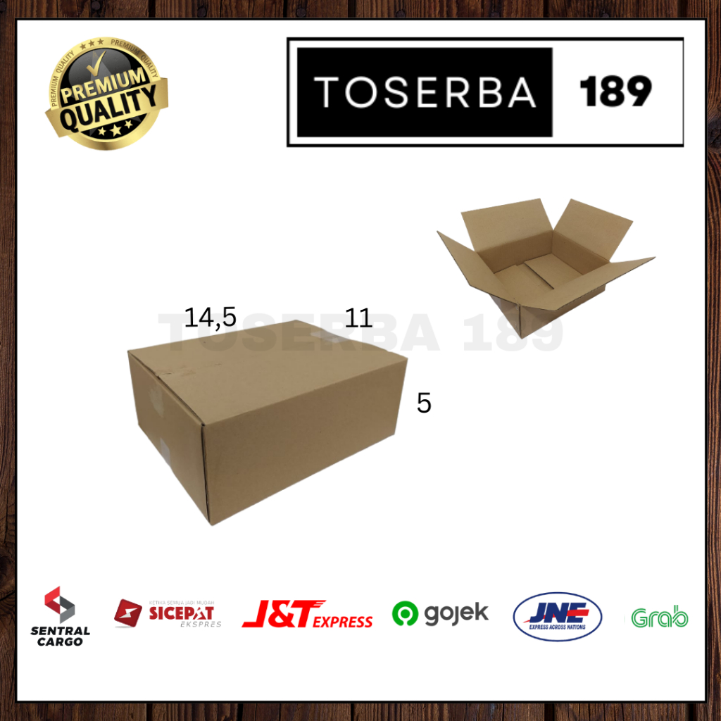 

Kotak kardus box packing uk 14,5x11x5 SHEET POLOS