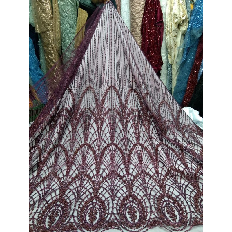 Kain Tile Sugar candy / Bahan Tile Sugar candy premium / Bahan gaun,dll.