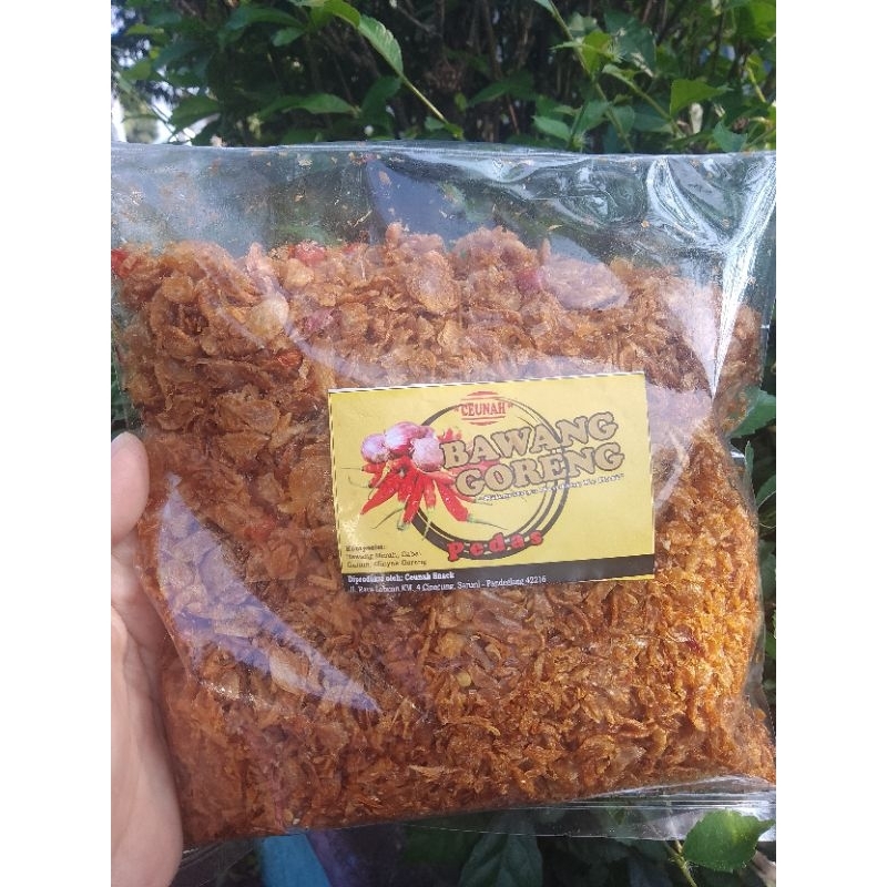 

Bawang goreng pedas 250gram