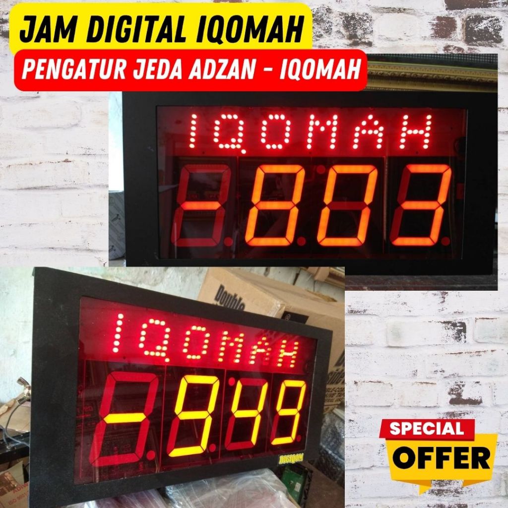 jam jeda iqomah masjid | Timer Iqomah Manual