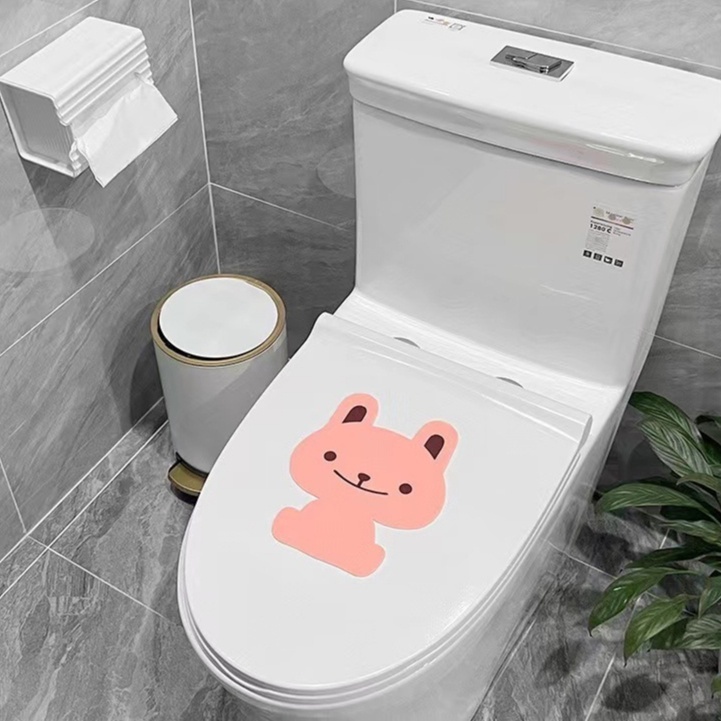 Stiker Pewangi Toilet Karakter Beruang Kelinci Kodok Lucu Stiker Tempel Pewangi Aroma Ruangan Stiker