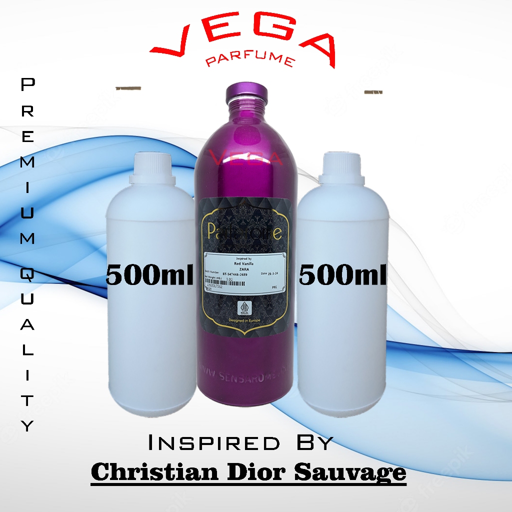 Christian Dior Sauvage Parfarome Premium 500ml Murni Bibit Tidak Segel