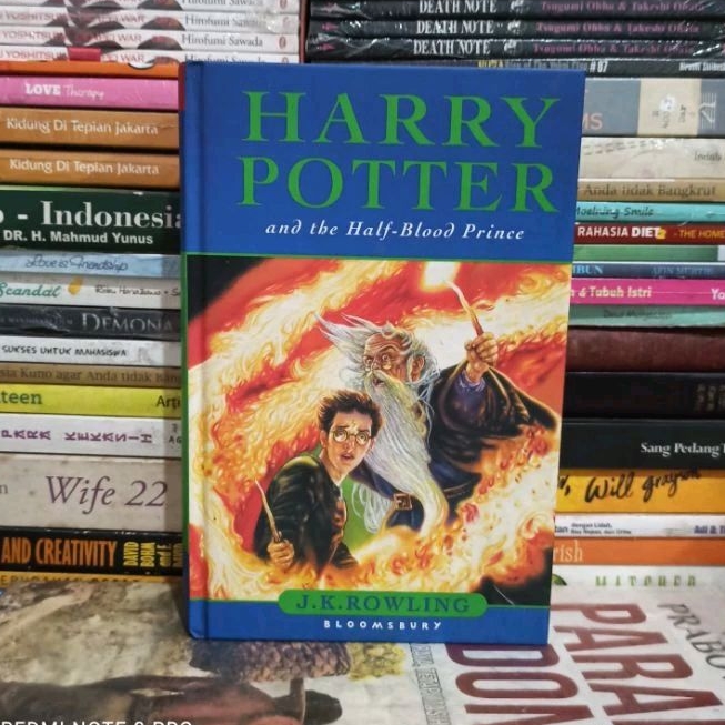 Novel Original HARRY POTTER and the Half - Blood Prince J.K.ROWLING BLOOMSBURY Hard Cover Bekas