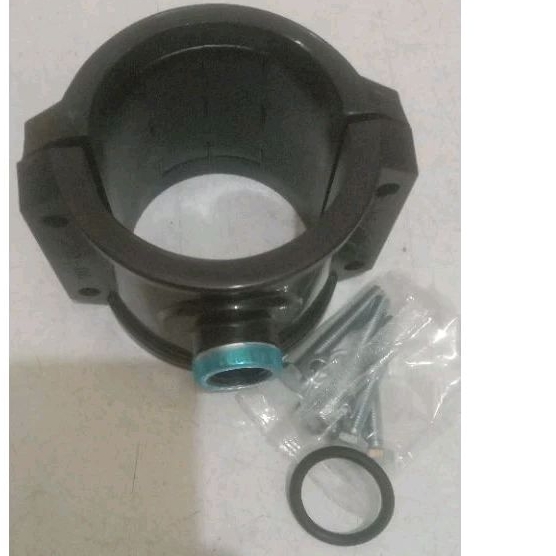 clamp saddle HDPE 110mm x 1" inch clamp saddle 4x2" inch