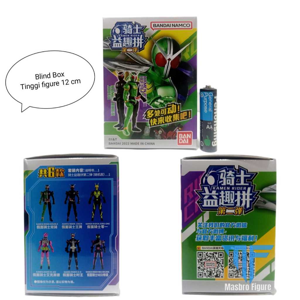 Action Figure Bandai Namco Kamen Rider Double Kamen Rider Joker Kamen Raider Zero-One Blind Box