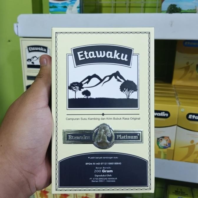 

Etawaku Platinum Susu Kambing Dan Krim Bubuk Rasa Original isi 200gram