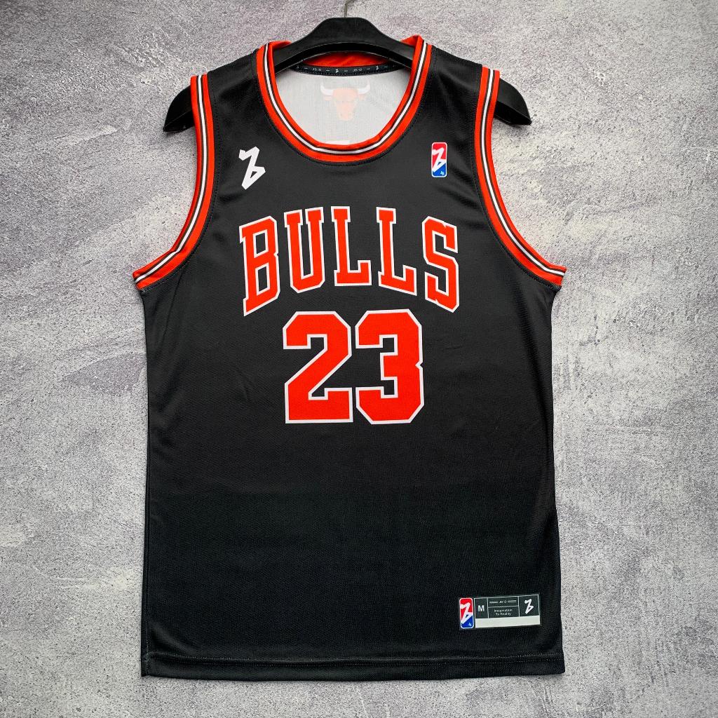 Jersey Basket Michael Jordan Chicago Bulls 23 Merah Hitam Putih – Swingman Baju Custom Atasan