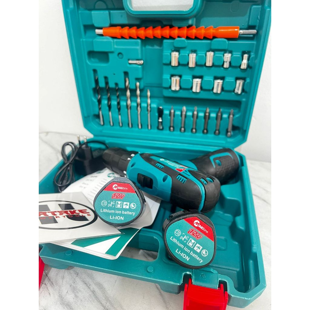 MAILTANK CORDLESS DRILL SH191 MAILTANK 12V BOR BATERAI BATEREI DRILL BOR BESI BATRE BOR 10 MM