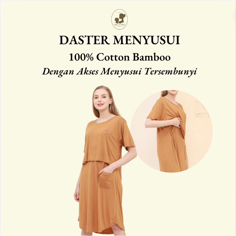 MERE ET MOI DASTER MENYUSUI IBU HAMIL - BAHAN BAMBU ORGANIK ANTI BAKTERI - ANTI ALERGI
