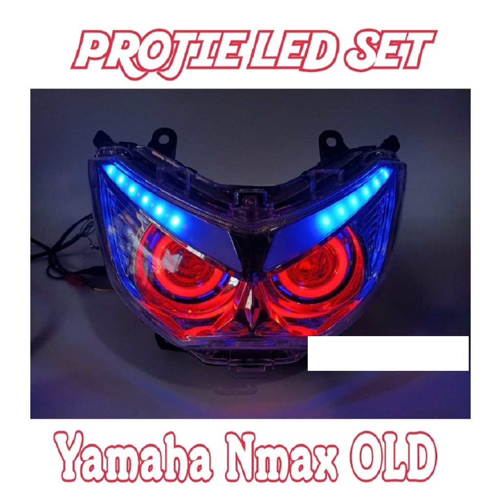 Projie biled yamaha nmax old headlamp set projector lampu utama