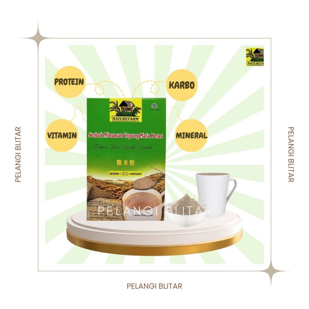 

Tepung Mata Beras Merah/Coarse Rice Powder 216gr