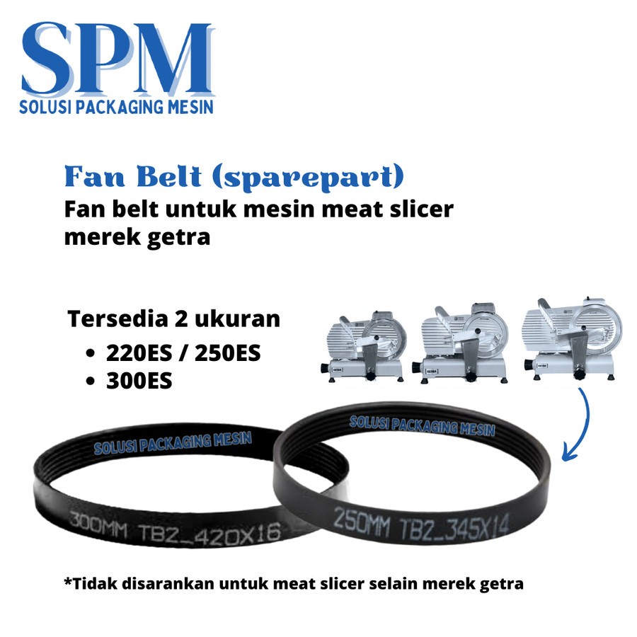 VAN BELT MEAT SLICER SPAREPART GETRA - 220ES/250ES