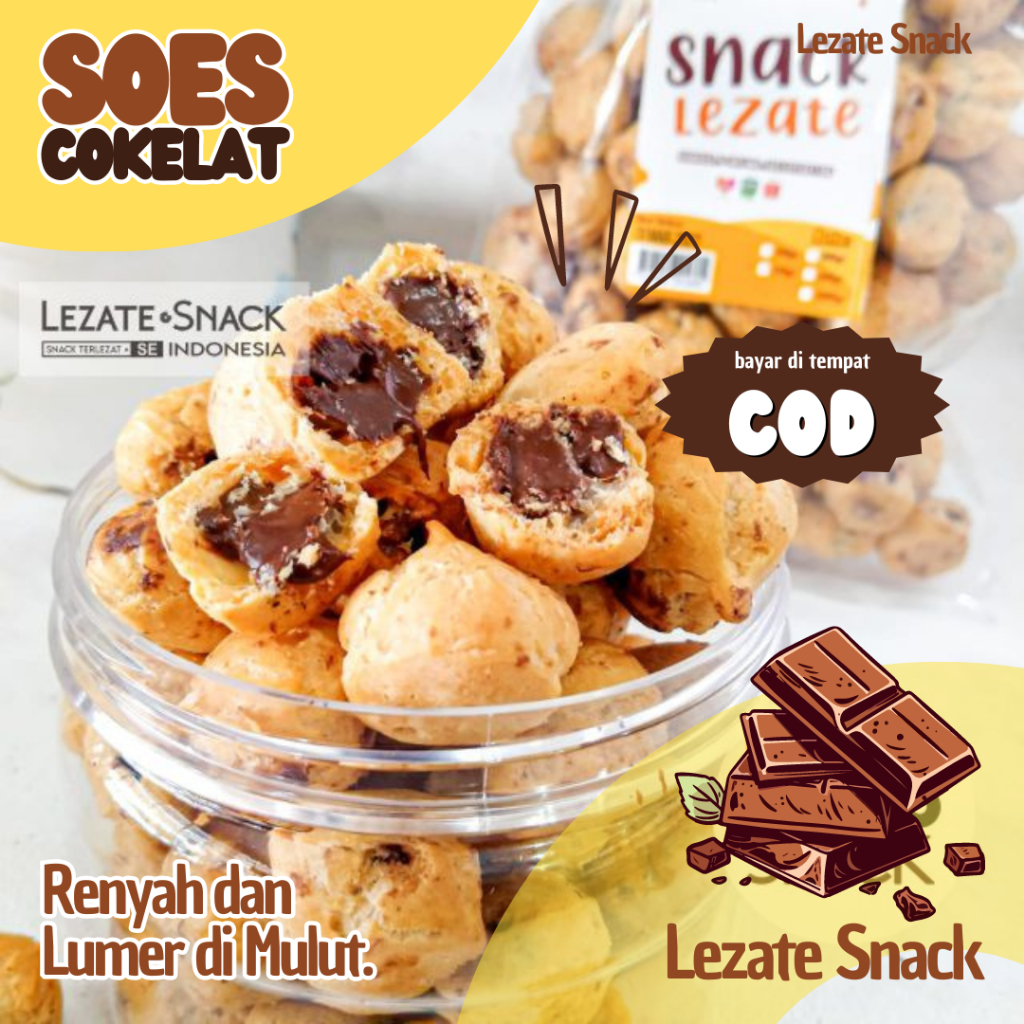 

Soes Coklat Kiloan 250gr Aneka Isian Rasa Keju Strawberry Blueberry Vanila / Sus Cokelat Sus Kering Keju lezate WAP SNACK