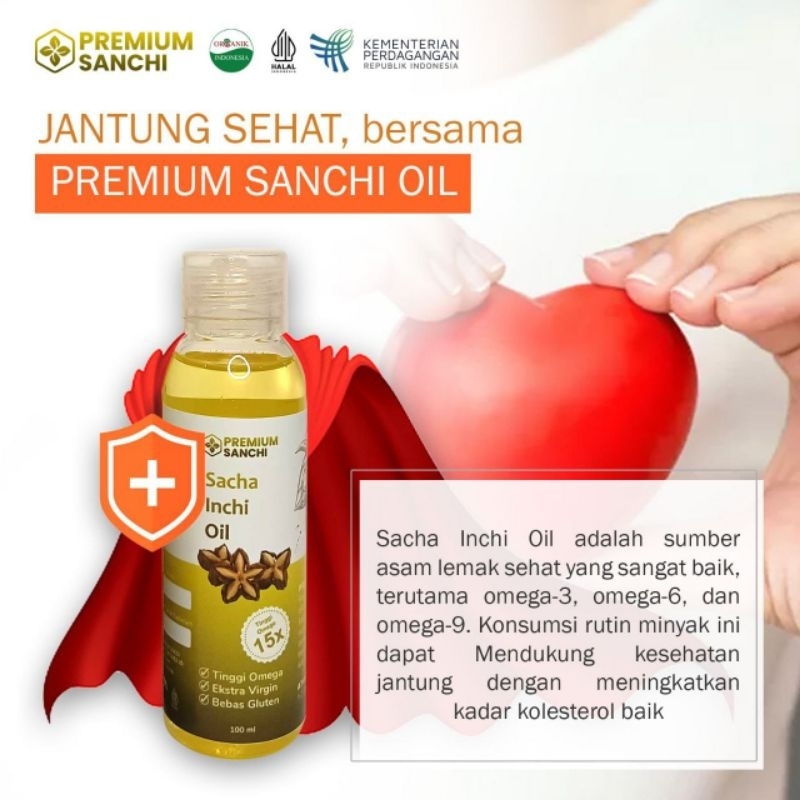 PREMIUM SACHA INCHI OIL MINYAK KOLESTROL DAN DIABETES OBAT HERBAL