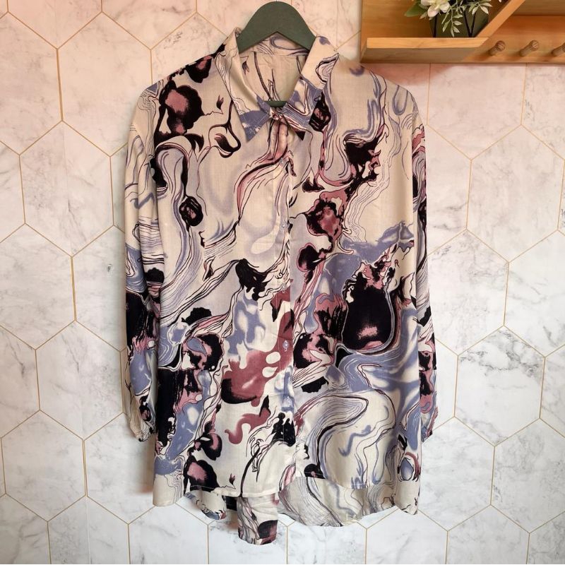 Mahira Blouse Oversize rayon viscose