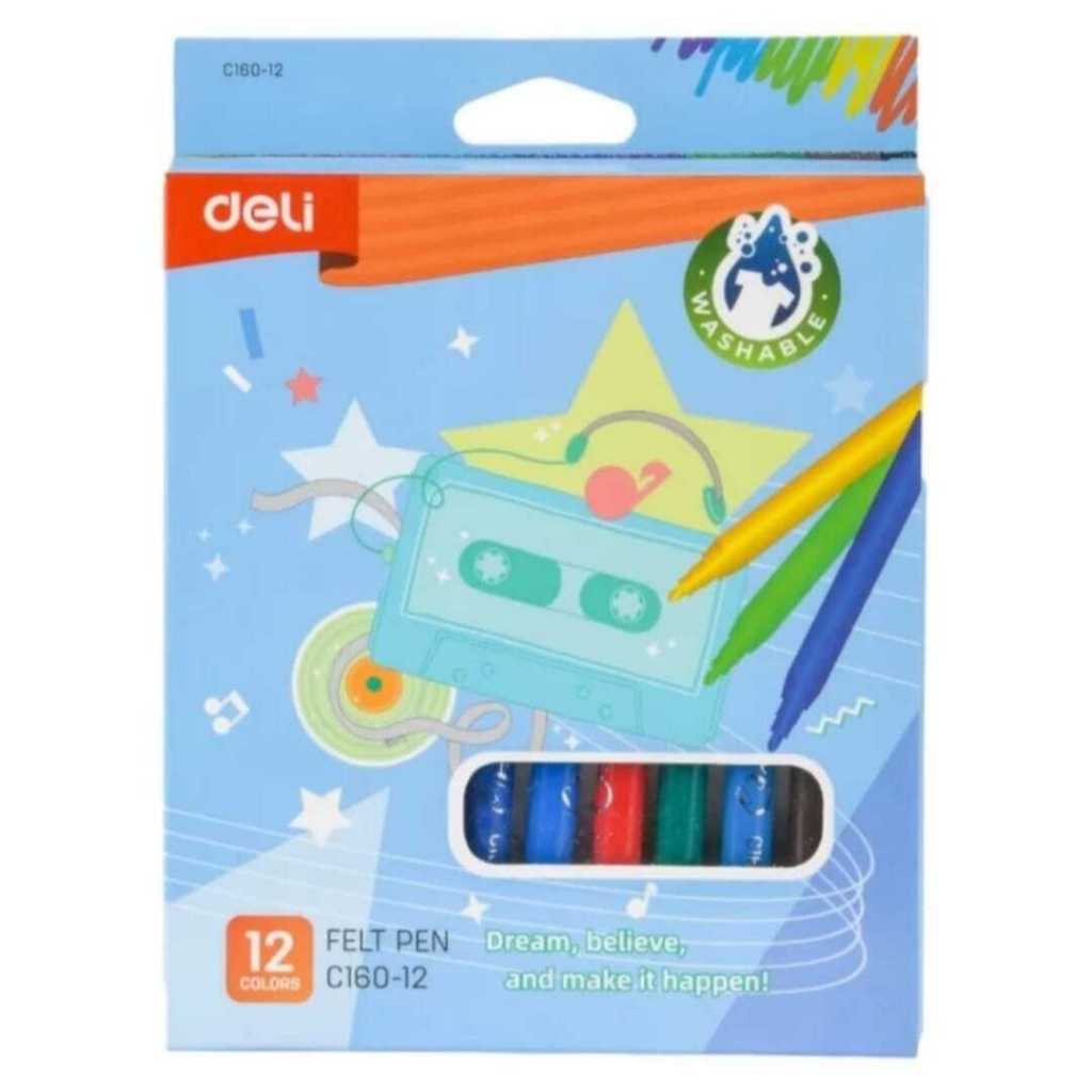 

FELT PEN DELI CC160-12 12 WARNA