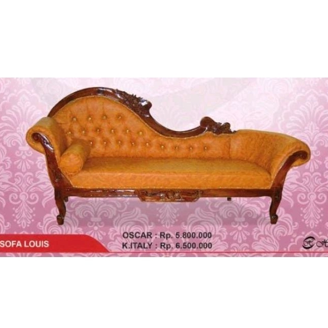 Kursi Sofa Santai Bale-Bale Kayu Jati Jepara Louis