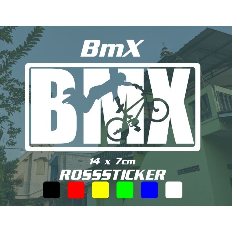 cutting sticker BMX - stiker timbul aksesoris body motor helm sepeda