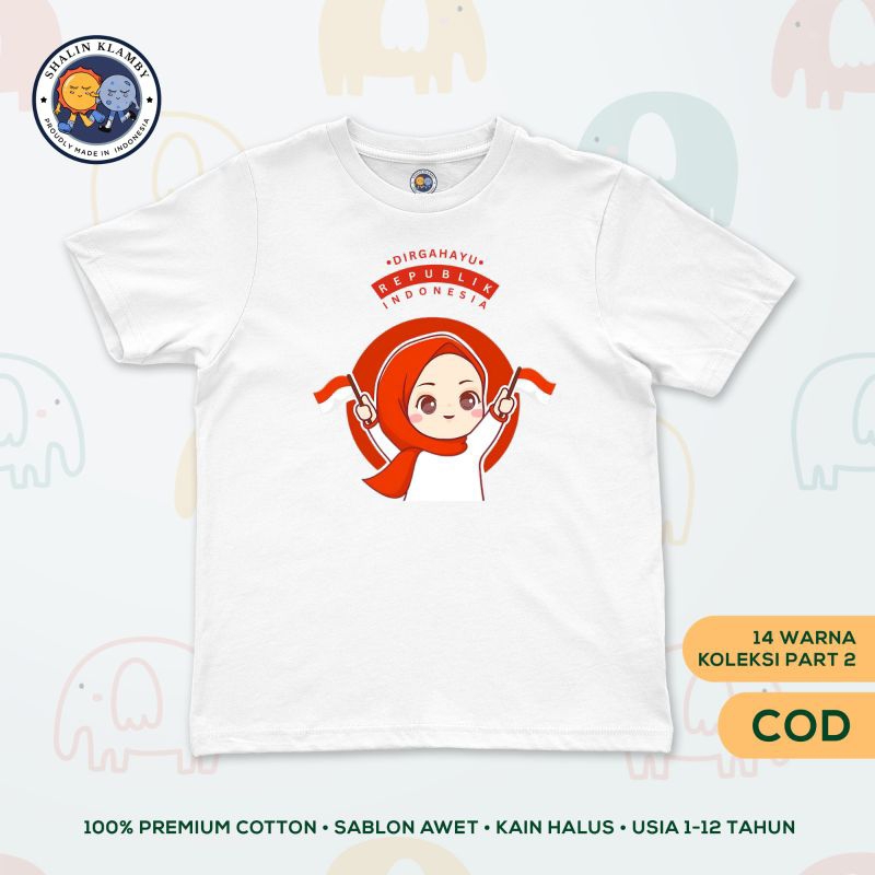 Kaos 17 Agustus Anak Cewek