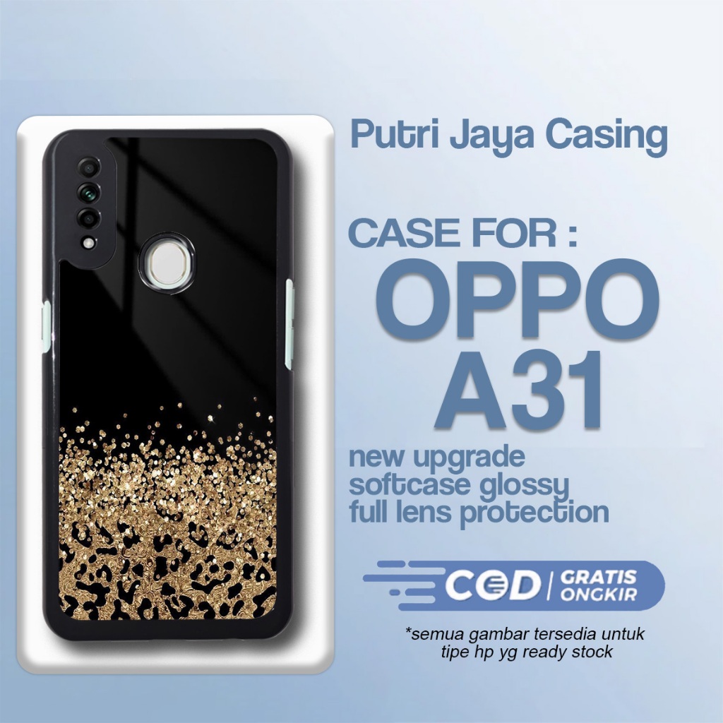 Case Oppo A31 Glitter Casing Oppo A31 Terbaru Hardcase Softcase Glossy Kesing Terlaris Putrijayacase