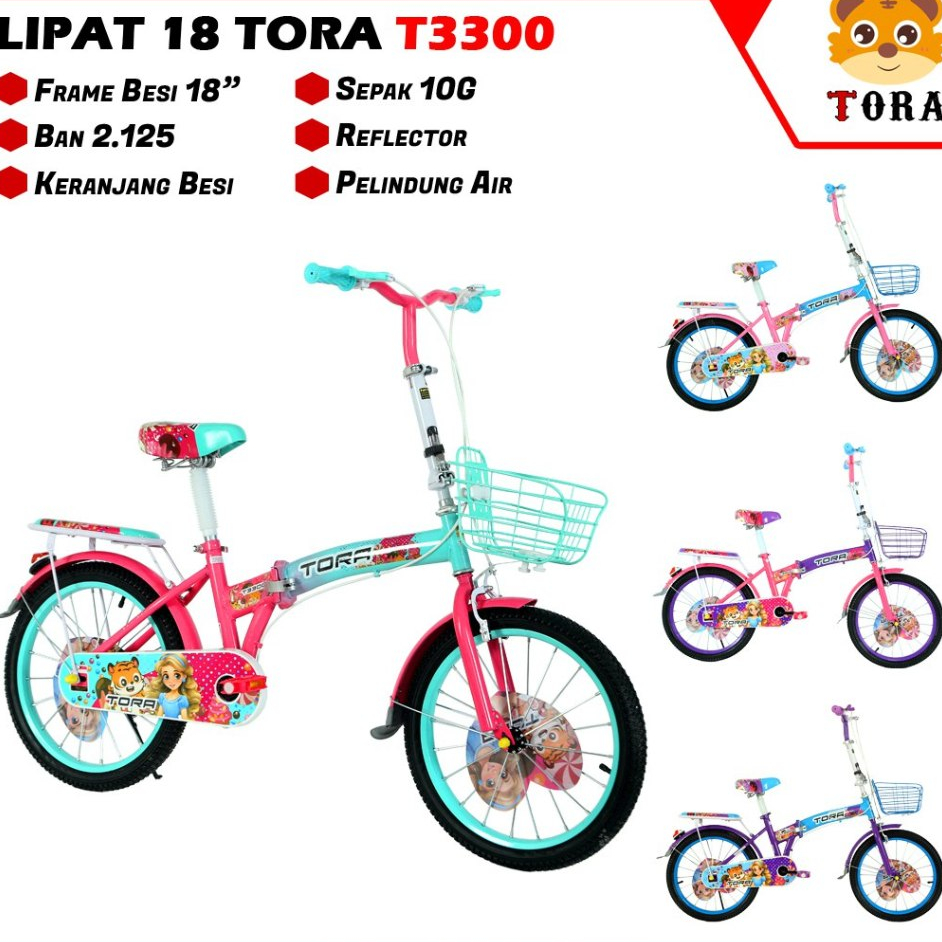 SEPEDA ANAK LIPAT 16 / 18 INCH CENTRUM 326 / MAZARA 2266 MG / 2288 SR BY PACIFIC / TORA T3300 / PARA