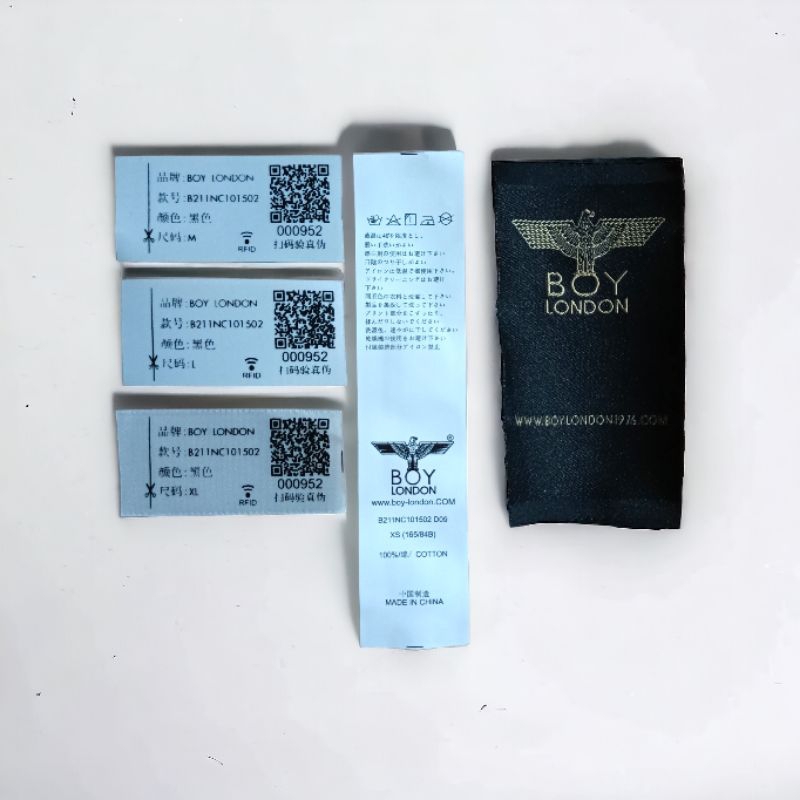 

tag label boy London Made in Cina