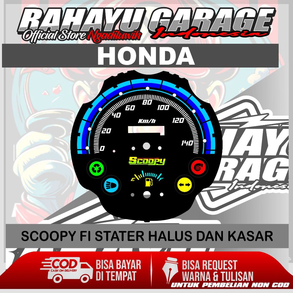 PANEL SPEEDOMETER CUSTOM HONDA SCOOPY FI