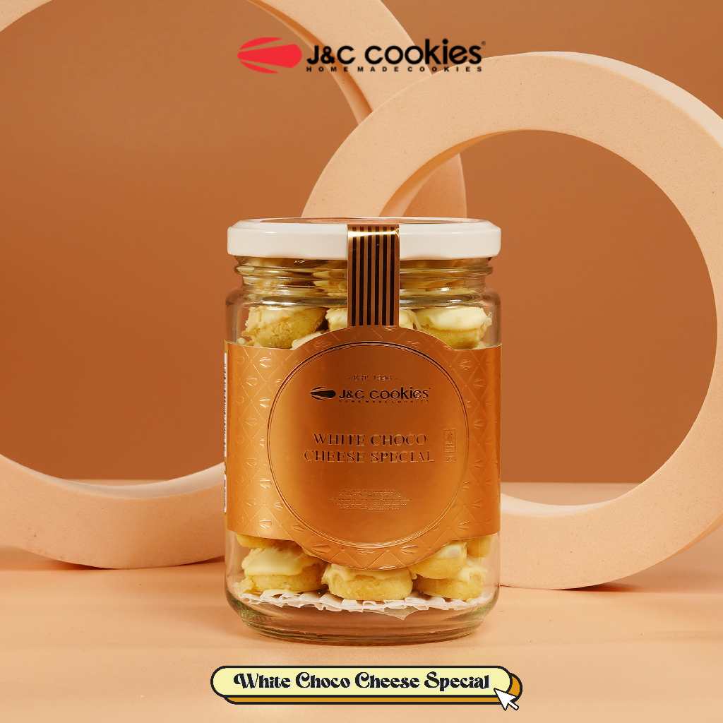 

J&C Cookies Toples Reguler White Choco Cheese