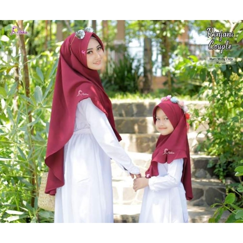 ABIKA HIJAB - KHIMAR RINJANI COUPLE IBU & ANAK - KHIMAR KEKINIAN