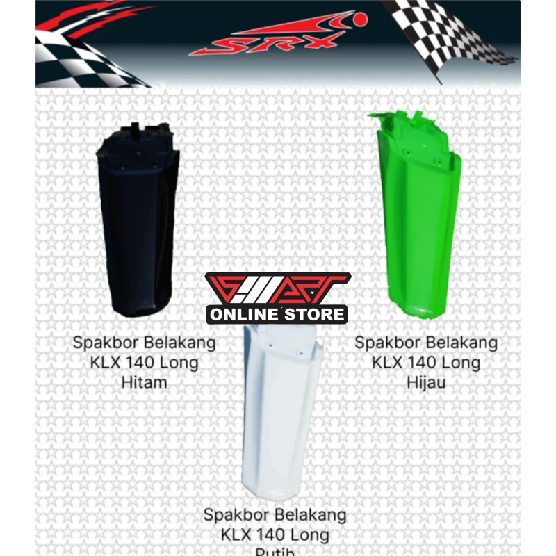 SPAKBOR BELAKANG KLX 140 MODEL PANJANG SRX RACING