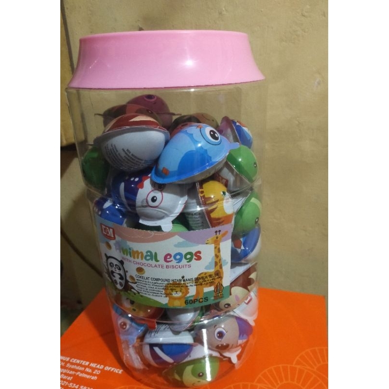 

Permen Toples DSM Animal EGGS Isi 60 Pcs