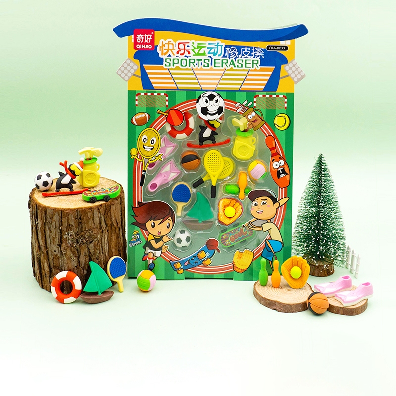 

Penghapus karakter olahraga sport eraser sensory mainan anak (1 SET)