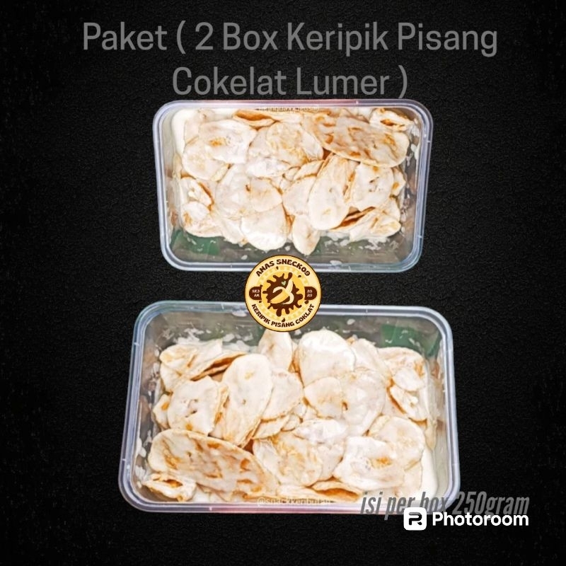 

2 BOX Keripik Pisang Cokelat Lumer Tiramisu / Keripik Pisang Termurah
