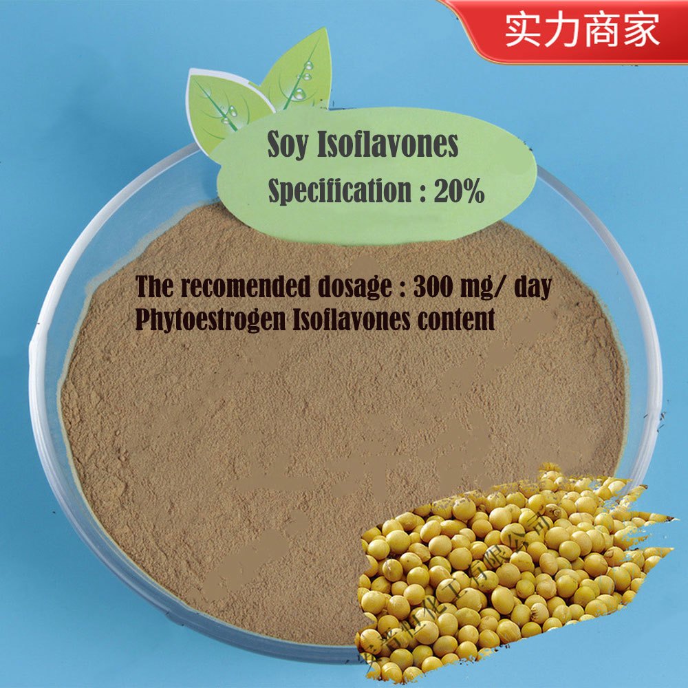 

Soy Isoflavones Extract Powder 20% (Soybean Extraction Source ) Bubuk Supplement Food Grade