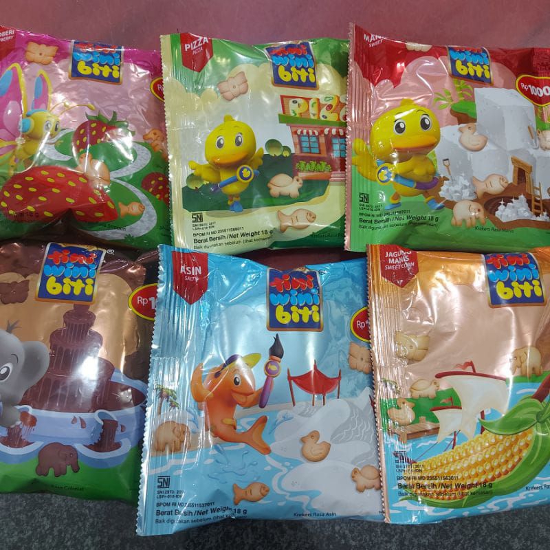 

Tini Wini Biti 18g isi 10