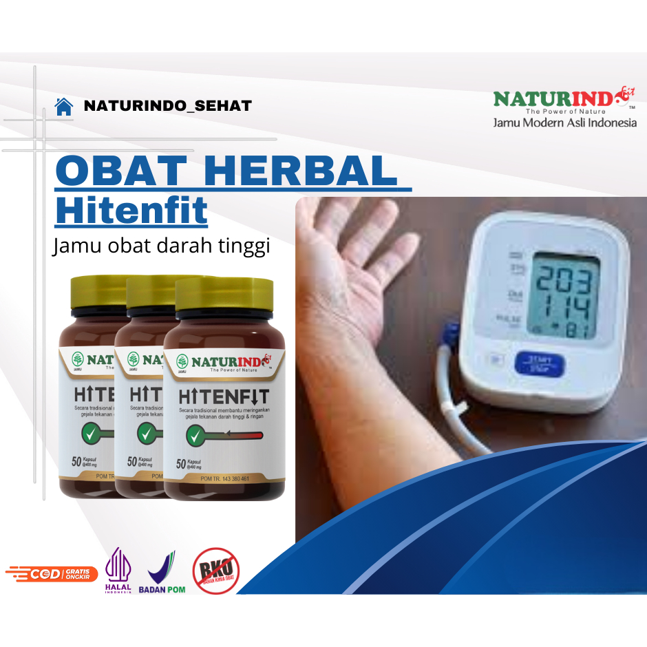Obat Darah Tinggi Ampuh Hitenfit Naturindo