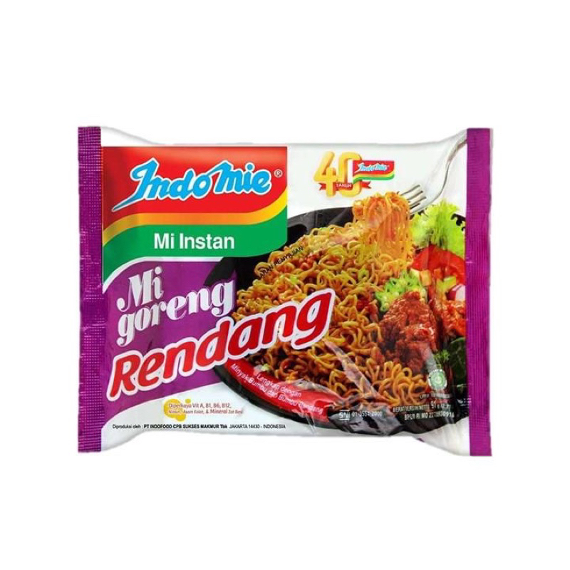 

Indomie Mie instan Goreng Rendang 72g