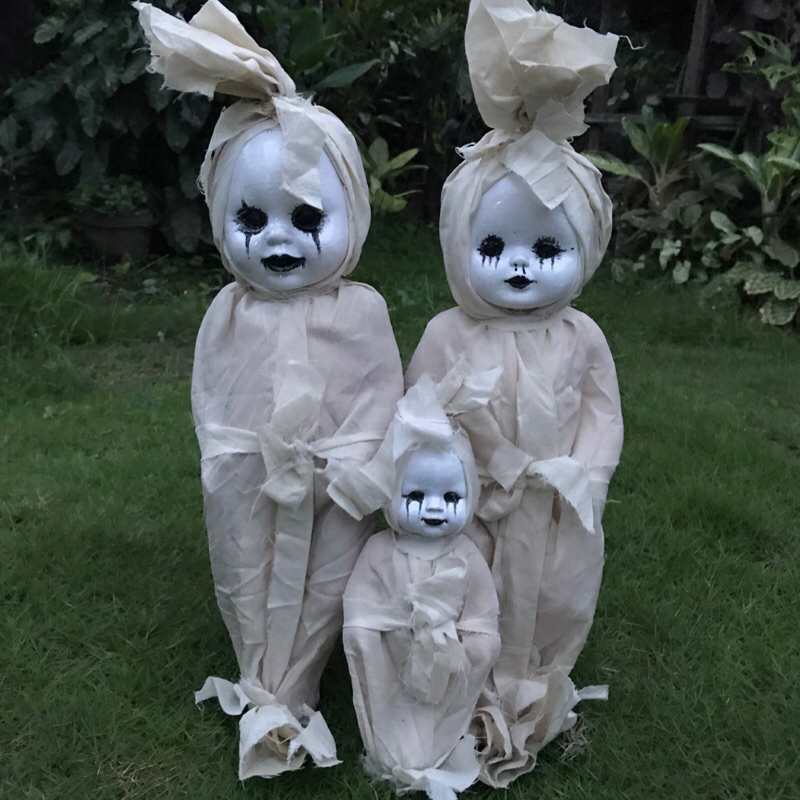 boneka hantu pocong custom