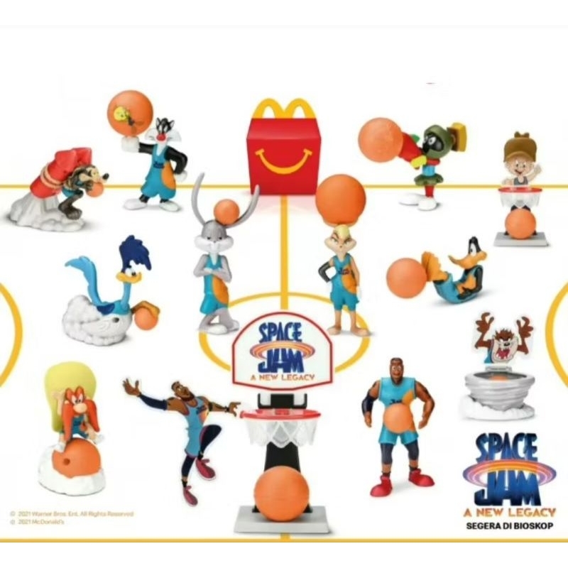 Space jam figure space jam looney Tunes space jam Happy Meal second Preloved space jam a legacy sylv