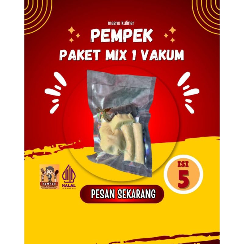 

PEMPEK PAKET MIX || isi 5 pempek