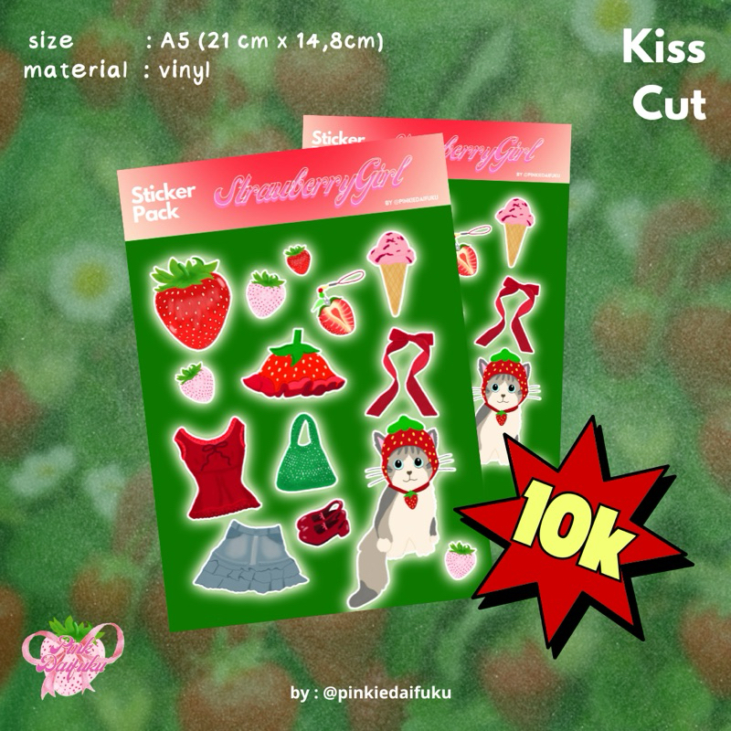 

STICKER PACK VOL.01 STRAWBERRY GIRL
