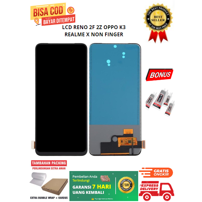 LCD TOUCHSCREEN OPPO RENO 2F 2Z OPPO K3 REALME X FULLSET ORI NON FINGERPRINT