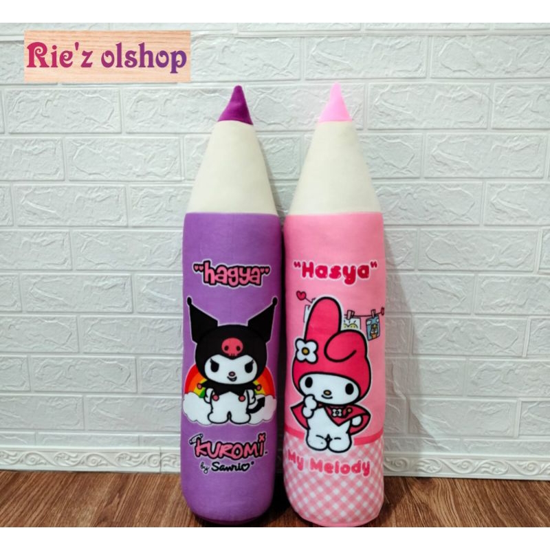 GULING PENSIL KARAKTER SANRIO CUSTOM NAMA/GULPEN KUROMI GULING PENSIL MELODI GULING CINAMOROL