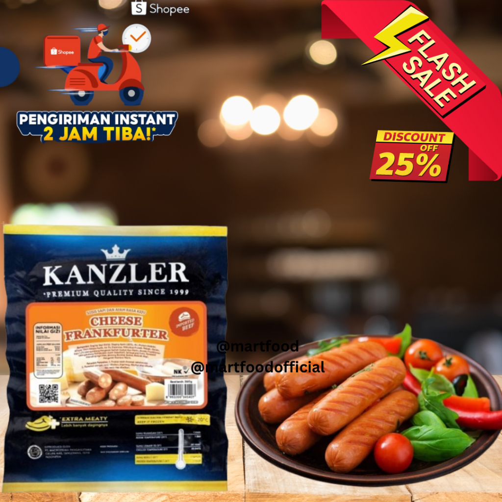 

kanzler Cheese frankfurter 360gr isi 5pcs