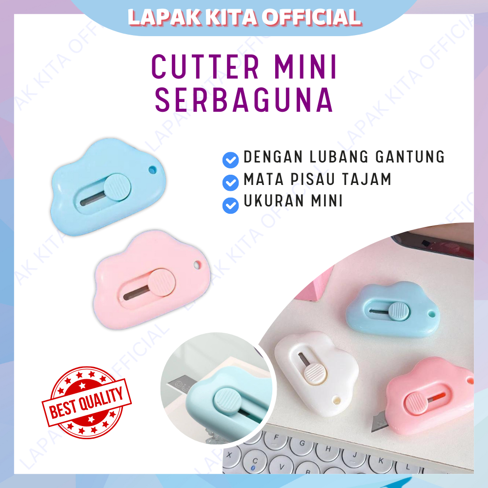 

Cutter pisau pemotong paket mini cutter karatker tajam mini serbaguna