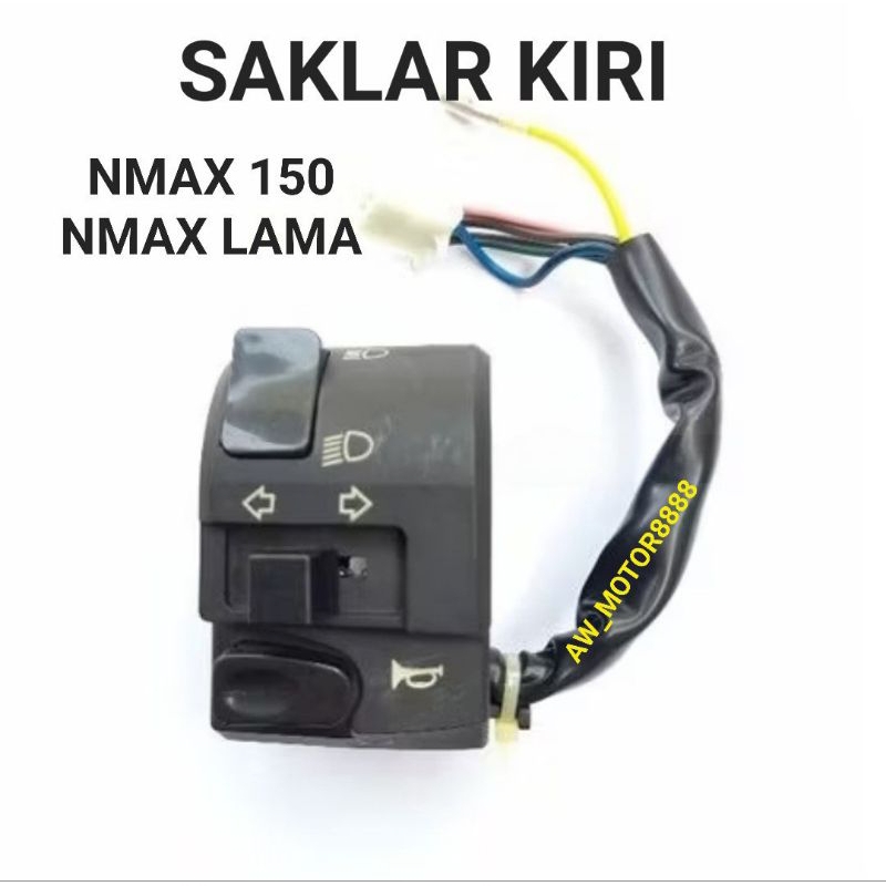 SAKLAR LAMPU KIRI NMAX 150 / NMAX LAMA OLD SAKLAR HOLDER LAMPU KIRI LH HANDLE SWITCH KIRI LH (OSK)