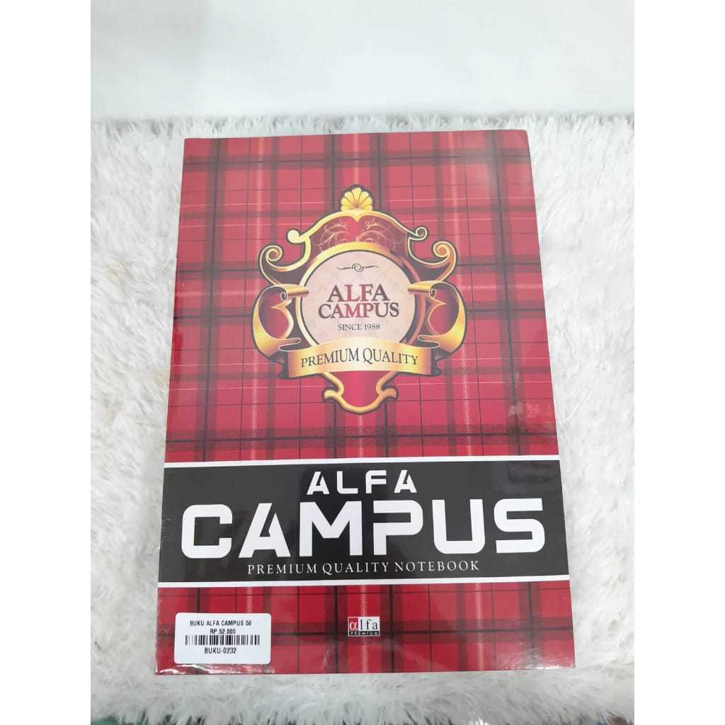 

1 Pack - Buku Tulis BESAR ALFA CAMPUS 50Lembar - Ukuran B5 (isi 10 Buku) RB9